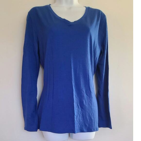 Segments Women’s Australian Merino Wool Long Sleeve Shirt Blue Size Large - Picture 3 of 6